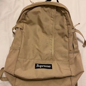 Supreme SS18 tan backpack